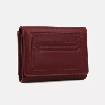 Кошелёк женский на магните, цвет бордовый