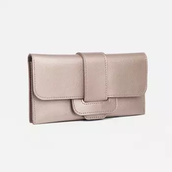 Кошелёк женский на магните, цвет бронзовый