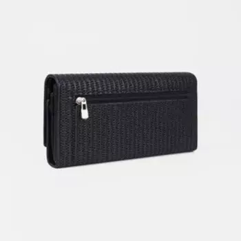 Кошелёк женский на магните, цвет чёрный