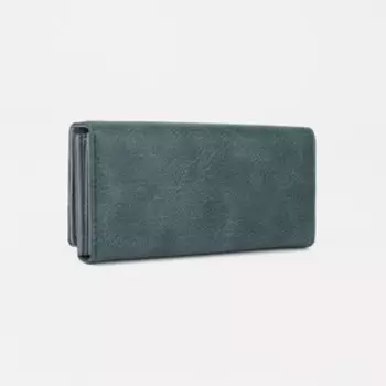 Кошелёк женский на магните, цвет зелёный