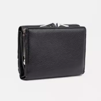 Кошелёк женский на магнитах, цвет чёрный