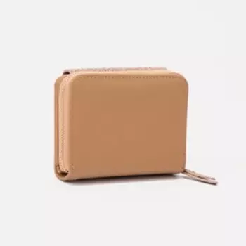 Кошелёк на кнопке, цвет горчичный