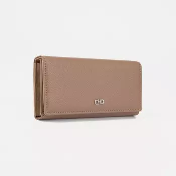 Кошелёк женский на магните, цвет бежевый