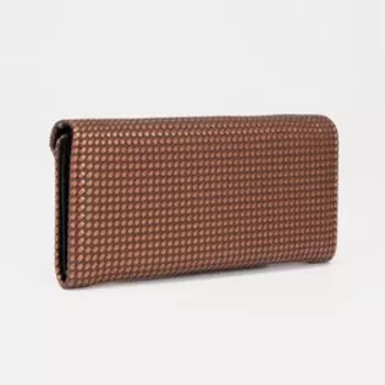 Кошелёк на магните, цвет коричневый