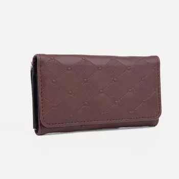 Кошелёк на магните, цвет коричневый