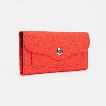 Кошелёк женский на магните, цвет красный