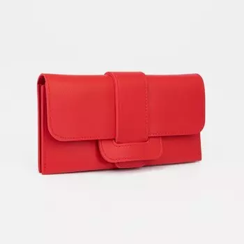 Кошелёк на магните, цвет красный