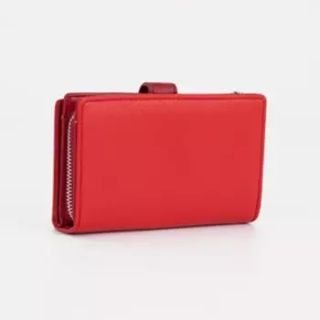 Кошелёк женский на магните, цвет красный