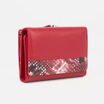 Кошелёк на магните, цвет красный