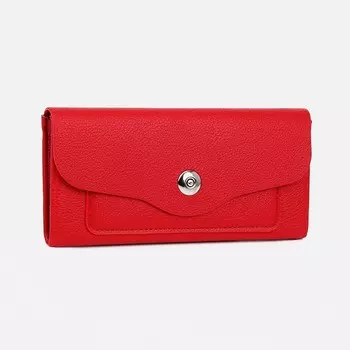 Кошелёк на магните, цвет красный