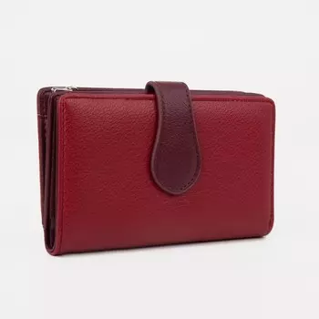 Кошелёк женский на магните, цвет бордовый