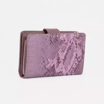 Кошелёк женский на магните, цвет пудра