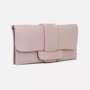 Кошелёк женский на магните, цвет розовый