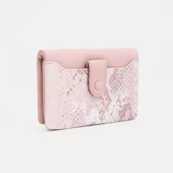 Кошелёк женский на магните, цвет розовый