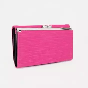 Кошелёк на магните, цвет розовый