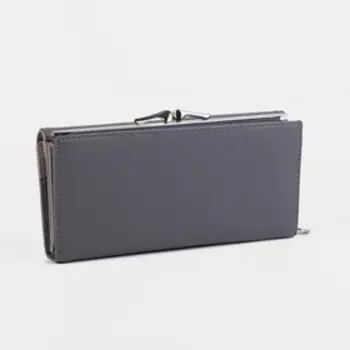 Кошелёк на магните, цвет серый