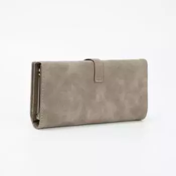 Кошелёк на магните, цвет серый