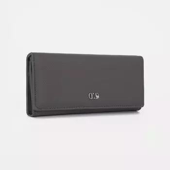 Кошелёк на магните, цвет серый