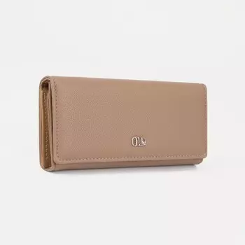 Кошелёк женский на магните, цвет бежевый
