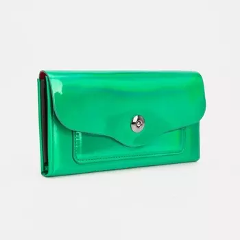 Кошелёк на магните, цвет зеленый