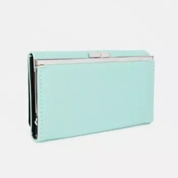 Кошелёк женский на магните, цвет зелёный