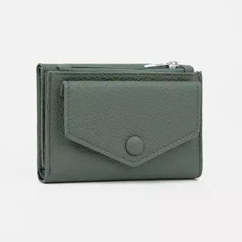 Кошелёк на магните, цвет зелёный