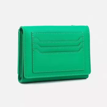Кошелёк на магните, цвет зелёный
