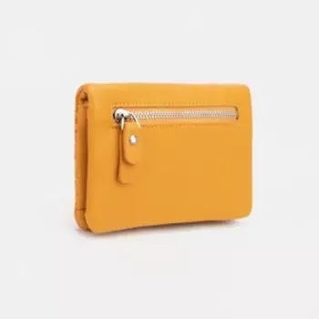 Кошелёк женский на магните, цвет жёлтый