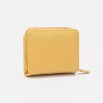 Кошелёк на магните, цвет жёлтый