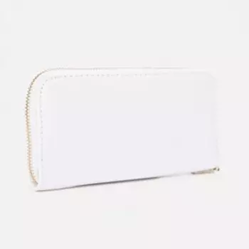 Кошелёк на молнии, цвет белый