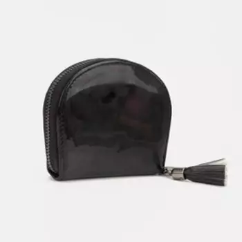 Кошелёк на молнии, цвет черный