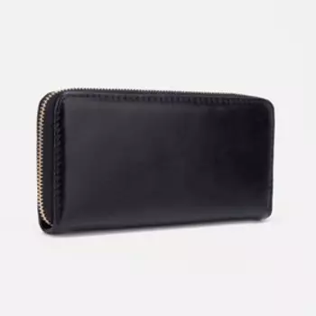 Кошелёк на молнии, цвет чёрный