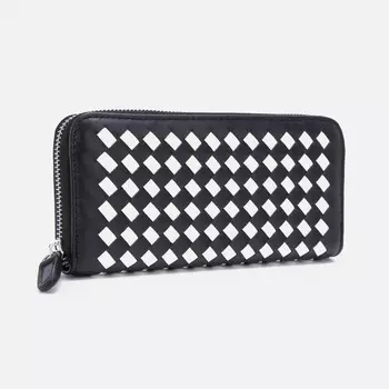 Кошелёк женский на молнии, цвет чёрный