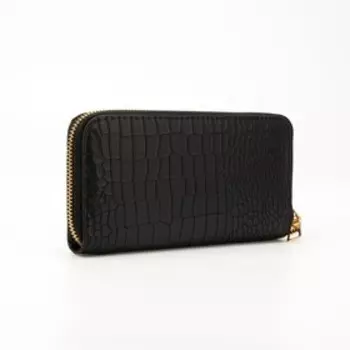 Кошелёк на молнии, цвет чёрный