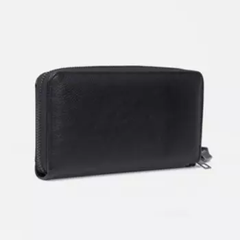 Кошелёк женский на молнии, цвет чёрный