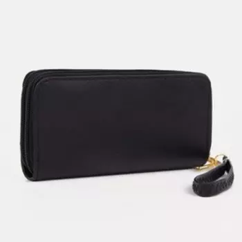 Кошелёк женский на молниях, цвет чёрный