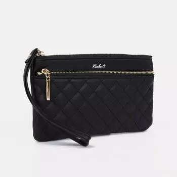 Кошелёк на молнии, цвет чёрный