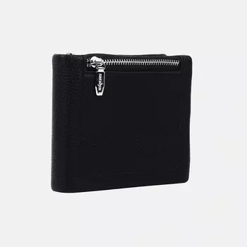 Кошелёк женский на молнии, цвет чёрный