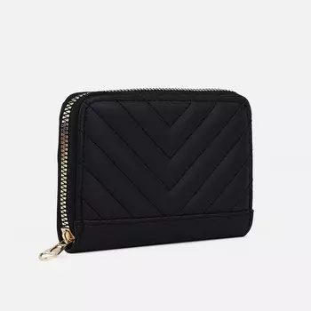 Кошелёк на молнии, цвет чёрный