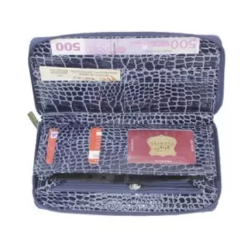 Кошелёк на молнии, цвет фиолетовый