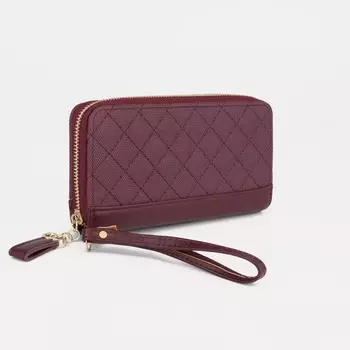 Кошелёк женский на молнии, цвет фиолетовый