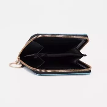 Кошелёк на молнии, цвет голубой