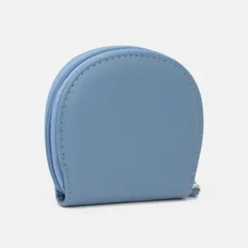Кошелёк на молнии, цвет голубой
