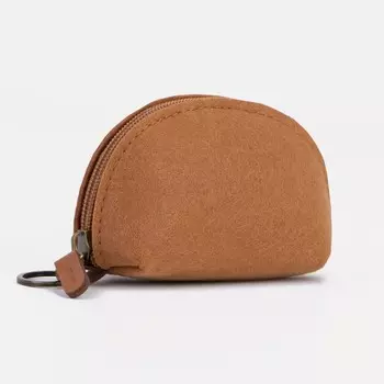 Кошелёк женский на молнии, цвет коричневый