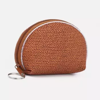 Кошелёк на молнии, цвет коричневый