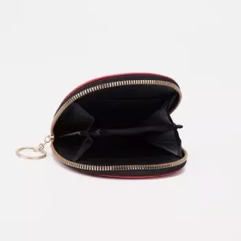 Кошелёк на молнии, цвет красный