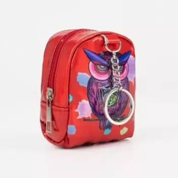 Кошелёк на молнии, цвет красный