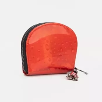 Кошелёк на молнии, цвет красный