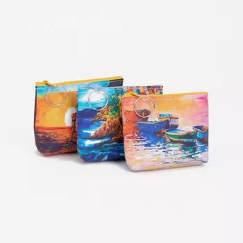 Кошелёк на молнии, цвет МИКС