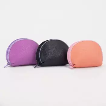 Кошелёк-монетница на молнии, 938 см, однотонный, МИКС